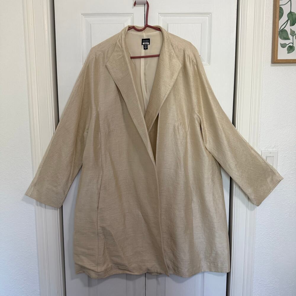 Vintage 90's Eileen Fisher Women Luxury Long Jacket